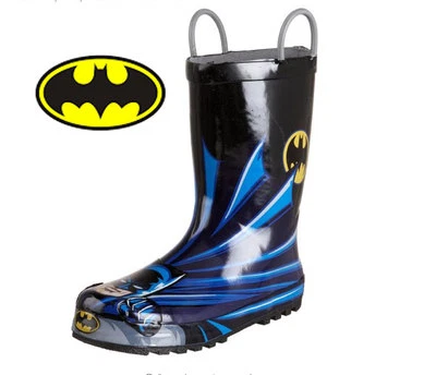 NUEVA Bota de Lluvia Batman Niños/Niños Pequeños EE. UU. 8 con Caja de Marca Foto 1 de 4