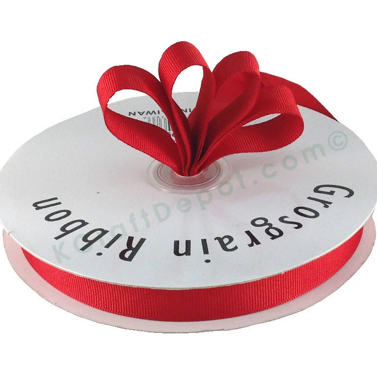 Grosgrain Ribbon 1/4", 3/8", 5/8", 7/8". 1.5" 50 Yards Roll Bulk 40 Colors - Image 1 of 1