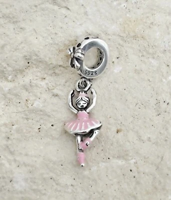 Berloque de balé, prata S295, berloque de bailarina para pulseira, joias de dançarina, - Imagem 1 de 4