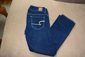 American Eagle Artist Crop Low-Rise Dark Stretch Jeans Damen Gr. 2 R **Neuwertig** - Bild 1 von 8