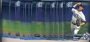 (93) 2017 Bowman Chrome Brent Honeywell Rookie LOTE TODO CROMO BP84 Rays - Imagen 1 de 1