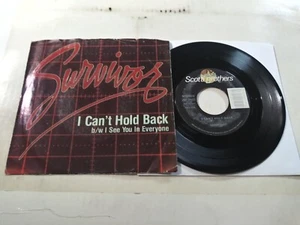 Survivor – I Can't Hold Back VG+ Original 45RPM Scotti Record & Pic Sleeve 1984 - Picture 1 of 5