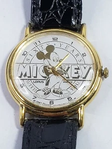 Vtg Disney Lorus Mickey Sixty Years Collectors Watch Runs 1987 - Picture 1 of 8