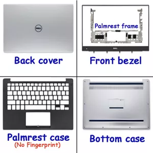 Funda inferior bisel con reposamanos para Dell XPS 13 9350 9360 P54G - Imagen 1 de 9