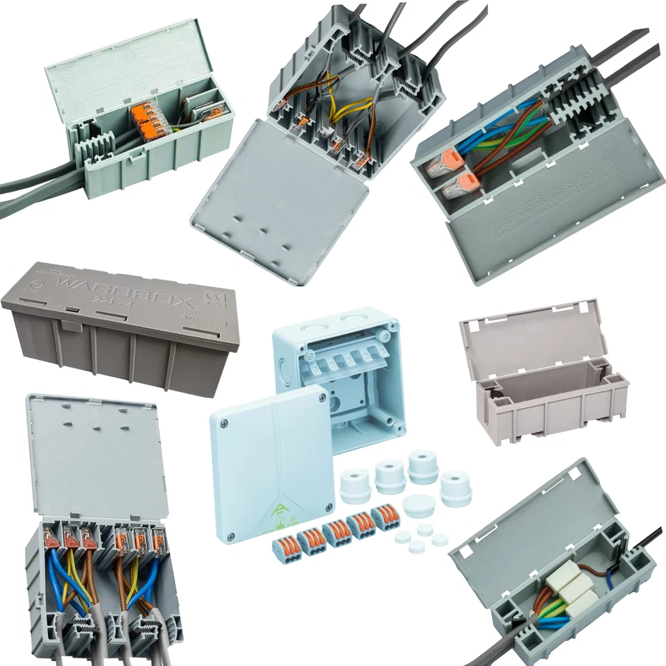 WAGO BOXES CABLE CONNECTORS HOUSING ENCLOSURE JUNCTION BOX LARGE & SMALL IPX IP - Image 1 of 4