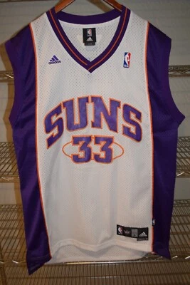 Grant Hill Phoenix Suns Sewn Logos Stitched Adidas Jersey Men's Large White - Image 1 of 4