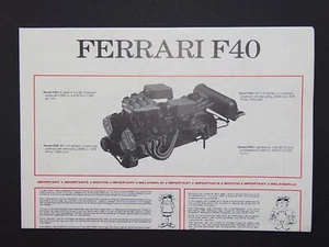 Pocher 1:8 Motor Bauanleitung Ferarri F40 K55 neu - Bild 1 von 1