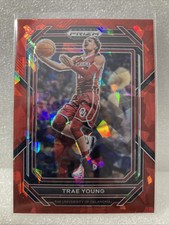 Trae Young 2023-24 Panini Prizm Draft Picks Red Ice No.54 Oklahoma