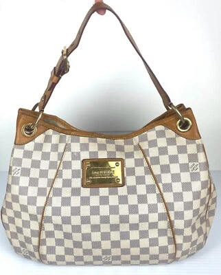 Authentic LOUIS VUITTON Galliera PM Azur Damier FL5018 Womens Handbag - Image 1 of 4