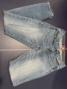 Lucky Brand Sophia Straight Jeans Damen 6 / 28 Blau Mid-Rise Distressed Denim - Bild 1 von 11