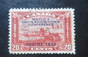 CANADA STAMPS USED 1933 #203 "GRAIN EXHIBITION/HARVESTING WHEAT" SINGLE #1 - Picture 1 of 2