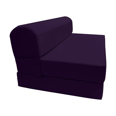 Purple Sleeper Chair Folding Foam Beds, Portable Sleepover Sofa Bed 6x48x 72 - Image 1 of 4