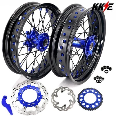 Ruedas KKE 3.5*17/4.25*17" Supermoto para KTM 2000-2002 SX EXC MXC 125-520CC azul Foto 1 de 4