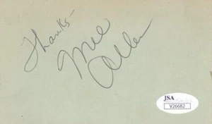 MEL ALLEN  d 1996 Signed 3X5 Index Card Baseball/Yankee Sportscaster JSA V26681* - Picture 1 of 1