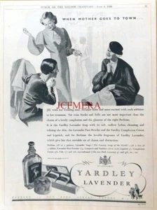 Yardley 'Lavender' Perfume & Toiletries Advert : Art Deco 1936 Cosmetics Print - Picture 1 of 1