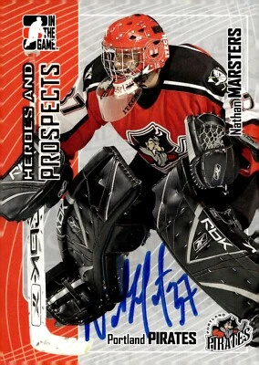 Tarjeta #252 firmada por Nathan Marsters - ITG Heroes And Prospects 2005-06 - 'Fallecido' Foto 1 de 2