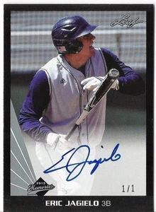 New York Yankees Eric Jagielo Signed 2013 Leaf Memories Black Auto Card #1/1 - Picture 1 of 1