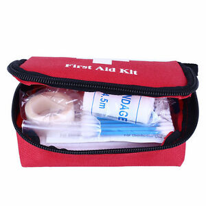 Portable Outdoor First Aid Kit Red Camping Emergency Survival Waterproo.OU