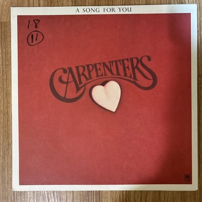 Carpenters - A Song For You 12" Origional Vintage Vinyl Record 1972 /EX Foto 1 de 4
