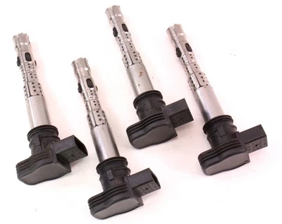 Juego de 4 bobinas de encendido 05-10 Audi A4 Q5 RS4 VW Jetta GTI Touareg - 06F 905 115 F Foto 1 de 2