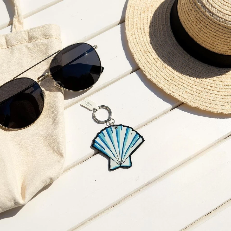 Llavero espejo concha marina Vera Bradley Foto 1 de 4