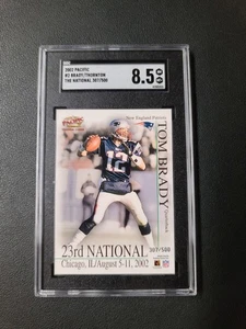2002 Pacific The National #/500 TOM BRADY/Thornton SGC 8.5 POP 1 Only 2 Higher - Picture 1 of 14