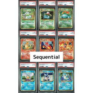 PSA 10 SEQ CLF Charizard Venusaur Blastoise Juego de 9 cartas Pokemon Clásico 2023 - Imagen 1 de 10