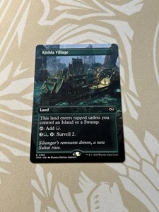 Kishla Village 396 Borderless NON Foil Tarkir Dragonstorm TDM MTG Magic Fresh - Foto 1 di 2