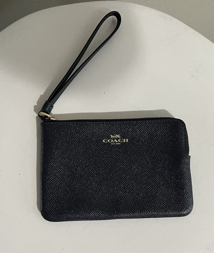 Bracciale Coach Zip angolare blu scuro Piccolo