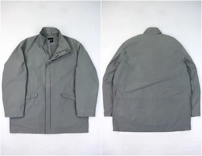 00s Vintage Hugo Boss "BEST" Silver Gray Nylon Zip Jacket Size 50 - Image 1 of 4