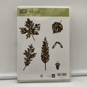 Stampin' Up Gently Falling 2 Step Stamping Set 2 Not 1 Leaves - Picture 1 of 12