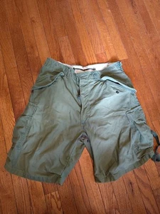 Vintage Vietnam Era M-1951 Military OD Cargo Shorts Size Medium (31-36 Waist) VG - Picture 1 of 11
