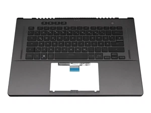 Asus GA503QS original Tastatur inkl. Topcase DE (deutsch) schwarz/grau mit Backl - Afbeelding 1 van 3