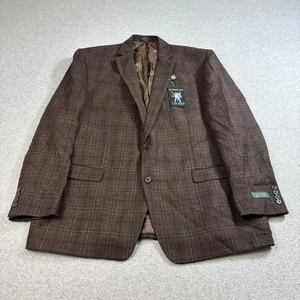 Blazer Lauren Ralph Lauren Para Hombres 48L Marrón Lana a Cuadros Ultraflex Chaqueta Lexington - Imagen 1 de 14