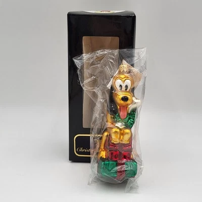 Christopher Radko 1995 Noel Pluto Vidrio Adorno de Navidad ~Nuevo Sellado Foto 1 de 4