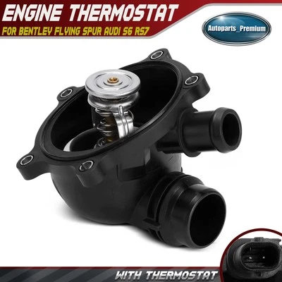 Conjunto de carcaça de termostato líquido de arrefecimento do motor para Bentley Flying Spur Audi S6 RS7 - Imagem 1 de 4