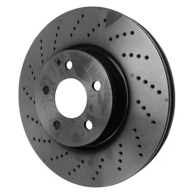 For Mercedes-Benz E400 13-16 TRUE Metal Premium Drilled Vented Front Brake Rotor Foto 1 de 4