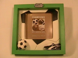 [G6] *NEW*  REAL TIME SPORTS Soccer Photo Frame (for 4" x 4" photo) By AMSCAN - Picture 1 of 4