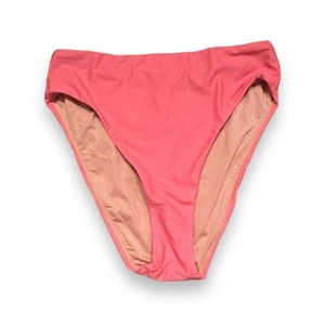 J. Crew High-Rise Bikini Swim Bottom in Bubblegum Pink Sz M NEW Style BF178 - Picture 1 of 7