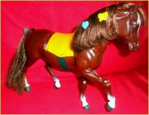 BARBIE PFERD "ZUCHERO / HONEY" MATTEL PFERD 1982 auch für B.Jim,L.Ranger u.a. - Bild 1 von 12