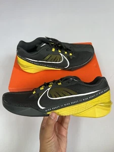 Nike React Metcon Turbo Grey Yellow Training Shoes CT1243-007 Men's Sizes 11-13 - Picture 1 of 5