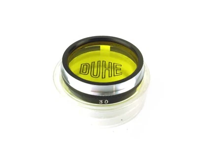 Vintage DUHE Germany 30mm Push-On Yellow Filter - Image 1 of 2