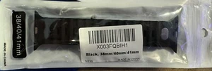 Apple Watch Sport Black Band for 38mm 40mm 41mm Series 8 Flexible Durable Rubber - Zdjęcie 1 z 1