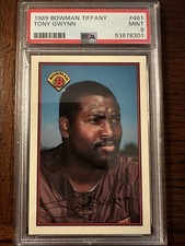 1989 Bowman TIFFANY Tony Gwynn Baseball Card #461 PSA 9 Mint Pop 31