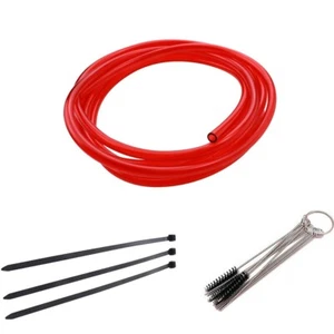 CARBURETOR VENT HOSE OVERFLOW RED FOR KEIHIN CARB YAMAHA YZ125 250 - Picture 1 of 4