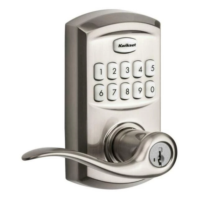 Kwikset SmartCode 917 Entry Traditional Residential Electronic Lever - 99170-001