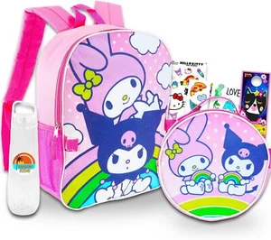 My Melody and Kuromi Backpack with Lunch Box - Bundle 16” Sanrio School... - Picture 1 of 7