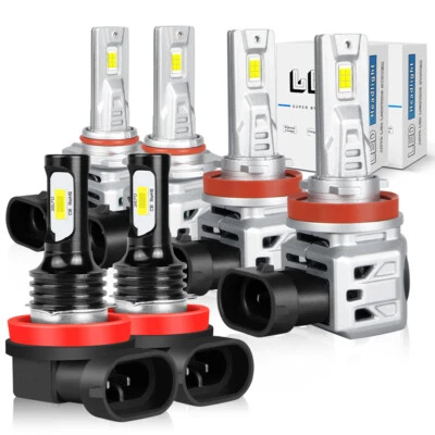 Combo faros LED haz alto y bajo + bombillas antiniebla para Chevrolet Equinox 2011-2017 Foto 1 de 4