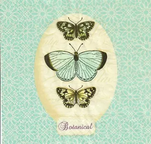 4 x Single Paper Napkins for Decoupage Crafting and Table/ Butterflies 82 - Picture 1 of 2