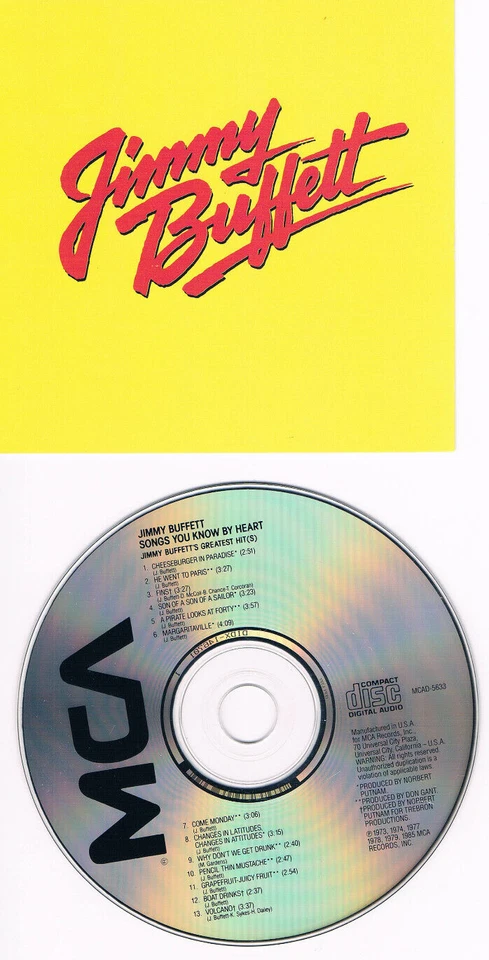 Jimmy Buffett: "Songs you know by Heart ", Top Best of CD - Bild 1 von 1